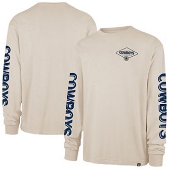 Men's '47 Tan Dallas Cowboys Cairn Ravine Foundation Long Sleeve T-Shirt