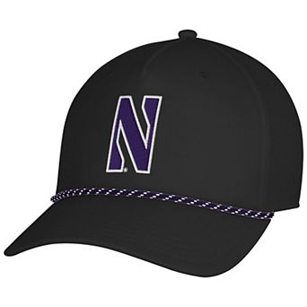 Men's Under Armour Black Northwestern Wildcats Sideline Drive Rope Adjustable Hat