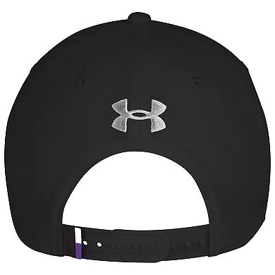 Men's Under Armour Black Northwestern Wildcats Sideline Drive Rope Adjustable Hat