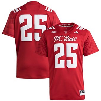 Men's adidas #25 Red NC State Wolfpack Premier Strategy Jersey