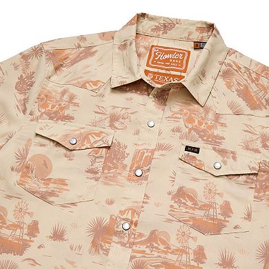 Men's Howler Brothers Tan Texas Longhorns Full-Snap Shirt