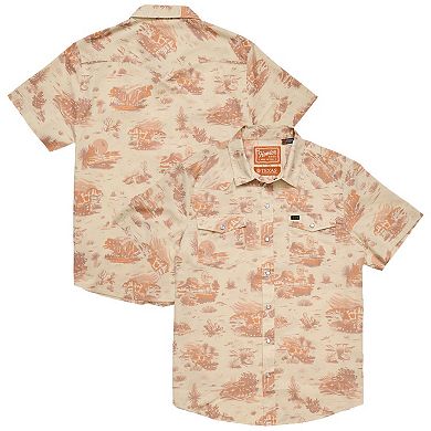 Men's Howler Brothers Tan Texas Longhorns Full-Snap Shirt