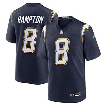 Men's Nike Omarion Hampton Navy Los Angeles Chargers Alternate Super Chargers Game Player Jersey