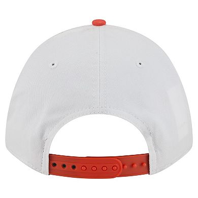 Men's New Era White/Orange Clemson Tigers Arch Two-Tone Rope 9FORTY A-Frame M-Crown Adjustable Hat