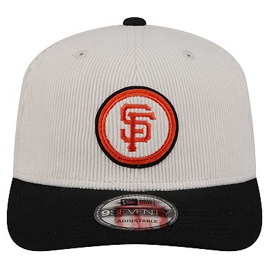 Men's New Era Cream San Francisco Giants Loyal 9SEVENTY Adjustable Hat