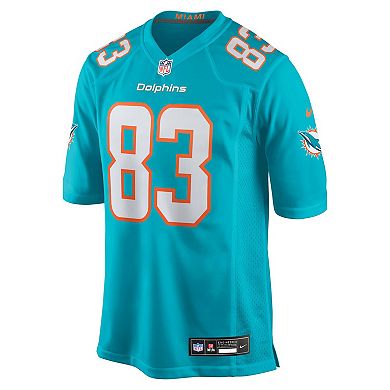 Men's Nike Darren Waller Aqua Miami Dolphins Team Game Jersey