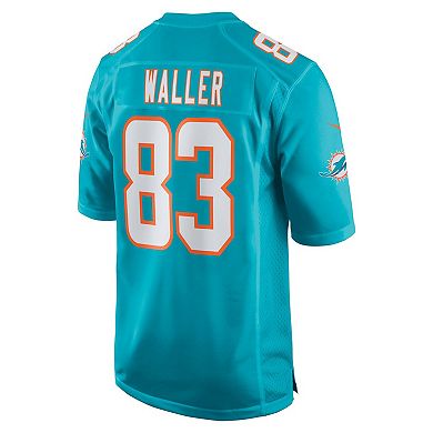 Men's Nike Darren Waller Aqua Miami Dolphins Team Game Jersey