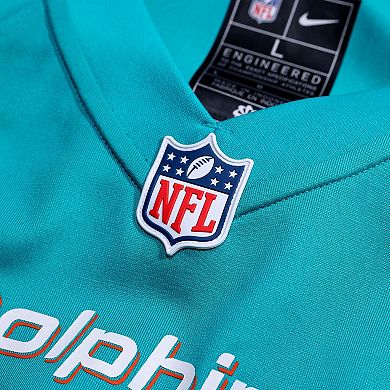 Men's Nike Darren Waller Aqua Miami Dolphins Team Game Jersey