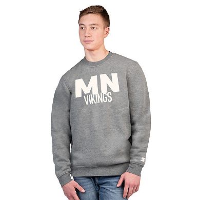 Men's Starter Charcoal Minnesota Vikings Assist Sweatshirt