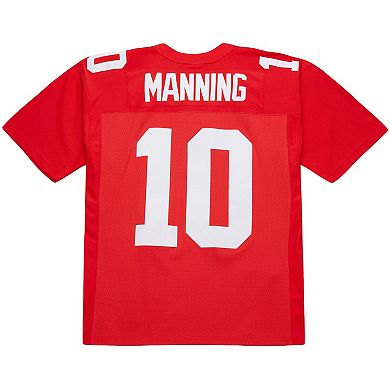 Men's Mitchell & Ness Eli Manning Red New York Giants 2004 Team Legacy Retired Player Big & Tall Jersey