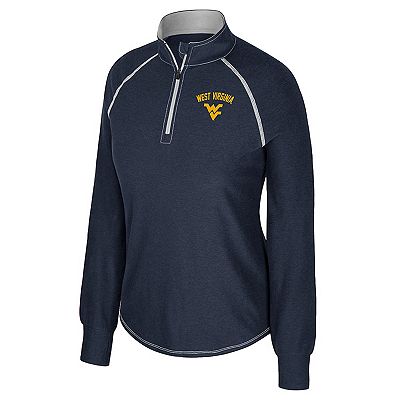 Women's Colosseum Navy West Virginia Mountaineers Bikram Raglan