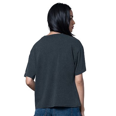 Women's Starter Heather Navy Houston Texans Oversized Hall of Fame T-Shirt