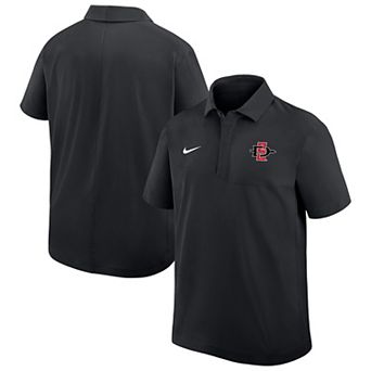 Men's Nike Black San Diego State Aztecs 2025 Sideline Dri-FIT Polo