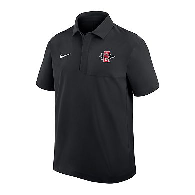Men's Nike Black San Diego State Aztecs 2025 Sideline Dri-FIT Polo