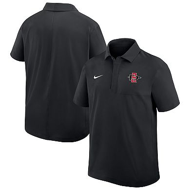 Men's Nike Black San Diego State Aztecs 2025 Sideline Dri-FIT Polo
