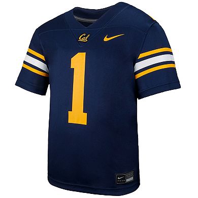 Youth Nike #1 Navy Cal Bears Untouchable Replica Game Jersey