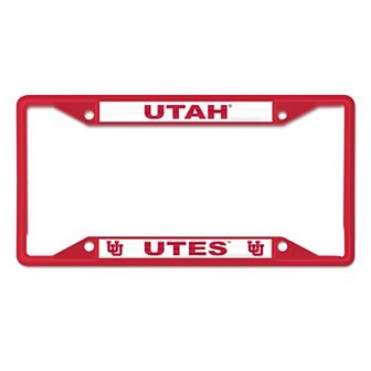 WinCraft Utah Utes Chrome Color License Plate Frame