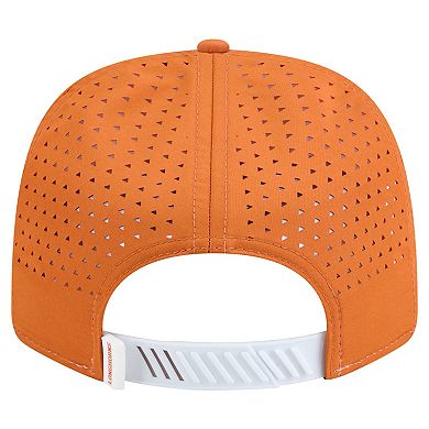 Men's New Era White/Texas Orange Texas Longhorns Perforated Patched 9SEVENTY Adjustable Hat