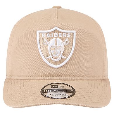 Men's New Era Tan Las Vegas Raiders 19TWENTY Adjustable Hat