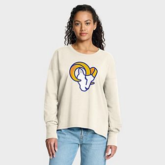 Women's Fanatics Cream Los Angeles Rams Dove Legacy Long Sleeve T-Shirt