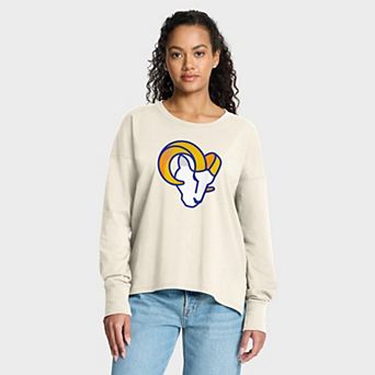 Women's Fanatics Cream Los Angeles Rams Dove Legacy Long Sleeve T-Shirt