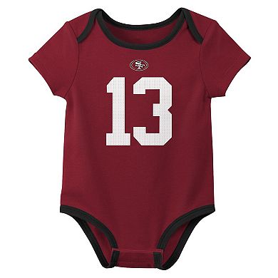 Newborn & Infant Nike Brock Purdy San Francisco 49ers Name & Number 3-Pack Bodysuit Set