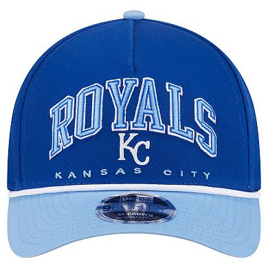 Men's New Era Royal/Light Blue Kansas City Royals Arch 9FORTY A-Frame M-Crown Adjustable Hat