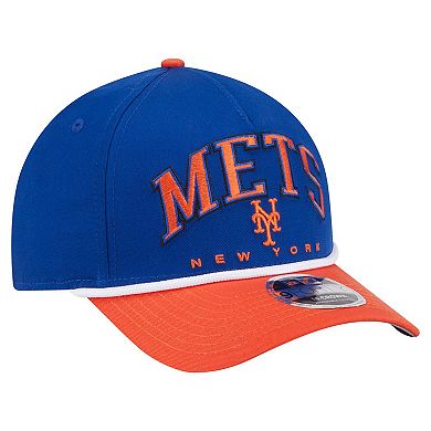 Men's New Era Royal/Orange New York Mets Arch 9FORTY A-Frame M-Crown Adjustable Hat