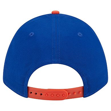 Men's New Era Royal/Orange New York Mets Arch 9FORTY A-Frame M-Crown Adjustable Hat