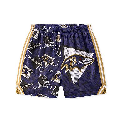 Men's Chubbies Purple Baltimore Ravens Mesh Shorts