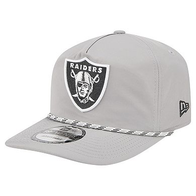 Men's New Era Silver Las Vegas Raiders Rope 19TWENTY Hat
