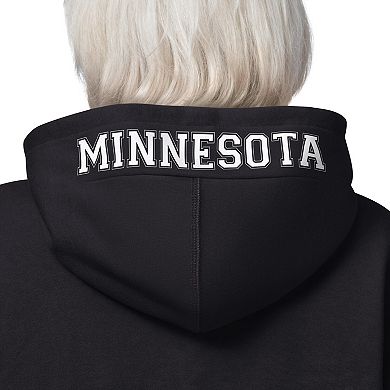 Women's Starter Black Minnesota Vikings 4th Down Full-Zip Hoodie