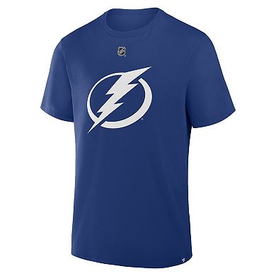 Men's Fanatics Jake Guentzel Blue Tampa Bay Lightning Authentic Stack Name and Number T-Shirt