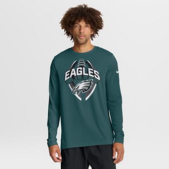 Men's Nike Midnight Green Philadelphia Eagles Primetime Legend Icon Performance Long Sleeve T-Shirt