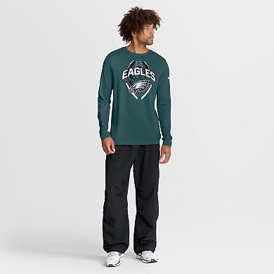 Men's Nike Midnight Green Philadelphia Eagles Primetime Legend Icon Performance Long Sleeve T-Shirt