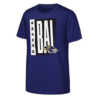 Youth Outerstuff Purple Baltimore Ravens Tear It Up T-Shirt