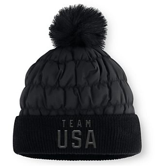 Women's Fanatics Black Team USA Summit Pongee Beanie