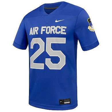 Men's Nike #25 Royal Air Force Falcons Game Football Jersey