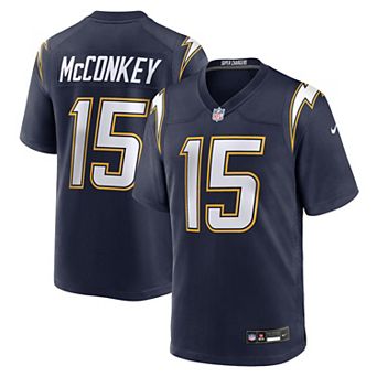 Men's Nike Ladd McConkey Navy Los Angeles Chargers Alternate Super Chargers Game Player Jersey
