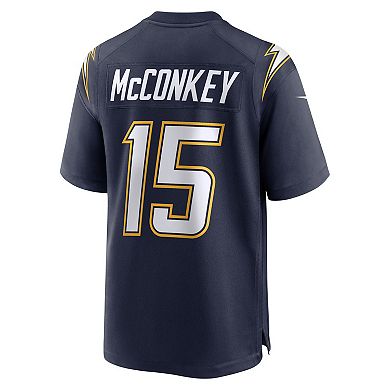 Men's Nike Ladd McConkey Navy Los Angeles Chargers Alternate Super Chargers Game Player Jersey