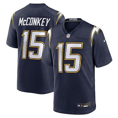 Men's Nike Ladd McConkey Navy Los Angeles Chargers Alternate Super Chargers Game Player Jersey