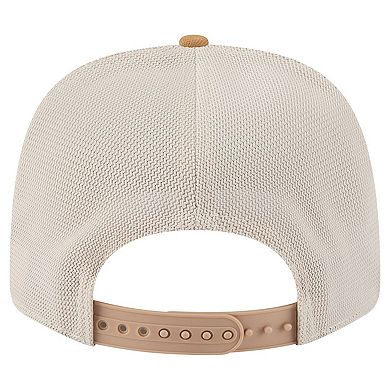 Men's New Era Tan/Light Brown Philadelphia Flyers Two-Tone Trucker 9SEVENTY Stretch Snap Adjustable Hat