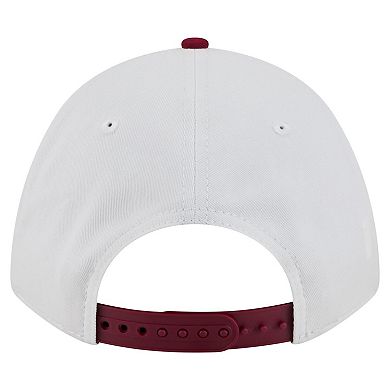 Men's New Era White/Cardinal Iowa State Cyclones Arch Two-Tone Rope 9FORTY A-Frame M-Crown Adjustable Hat