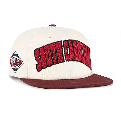 Unisex '47 Natural South Carolina Gamecocks Crossover Off Hand Captain Adjustable Hat