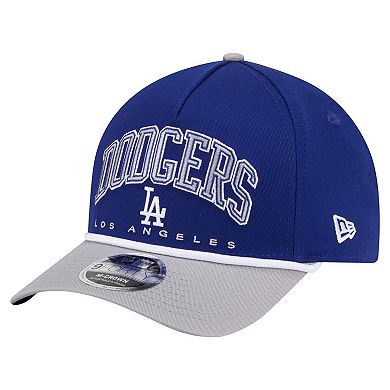 Men's New Era Royal/Gray Los Angeles Dodgers Arch 9FORTY A-Frame M-Crown Adjustable Hat