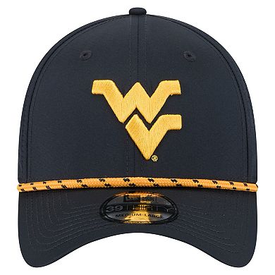 Men's New Era Navy West Virginia Mountaineers Rope 39THIRTY Flex Hat
