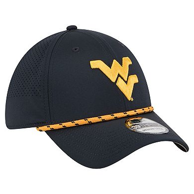 Men's New Era Navy West Virginia Mountaineers Rope 39THIRTY Flex Hat
