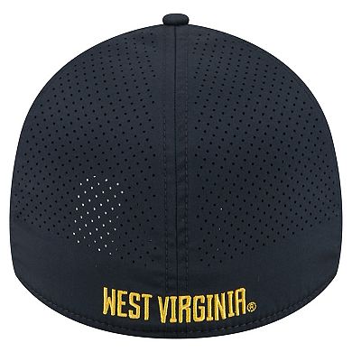 Men's New Era Navy West Virginia Mountaineers Rope 39THIRTY Flex Hat