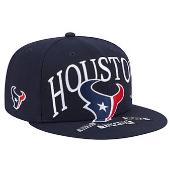Men's New Era Navy Houston Texans Oversized 59FIFTY Fitted Hat