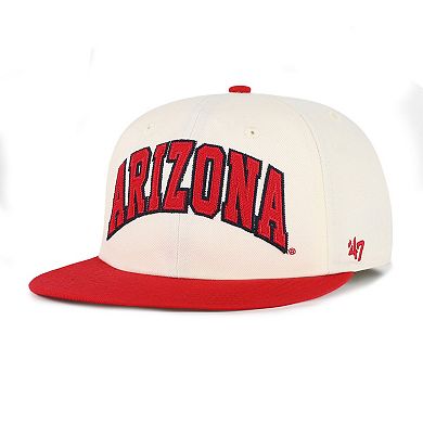 Unisex '47 Natural Arizona Wildcats Crossover Off Hand Captain Adjustable Hat